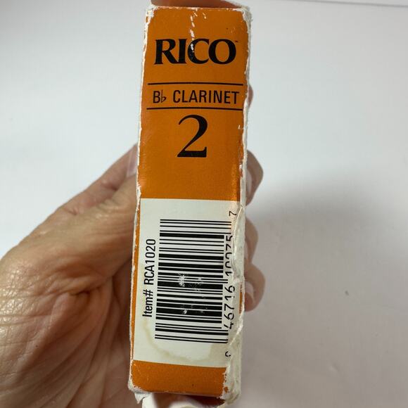 Rico Clarinet Reeds - Opened pkg NINE Reeds #2 Reed Strength Made in USA - Picture 5 of 7